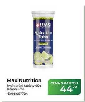 MaxiNutrition hydratační tablety 40g lemon lime