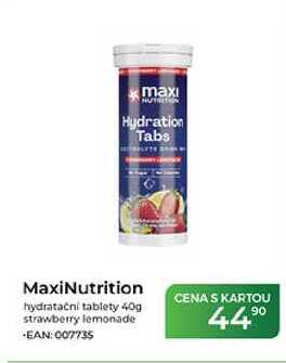 MaxiNutrition hydratační tablety 40g strawberry lemonade