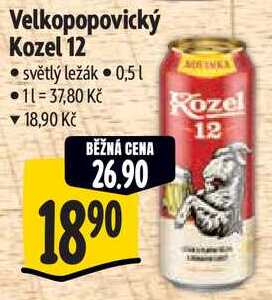 Velkopopovický Kozel 12, 0,5 l