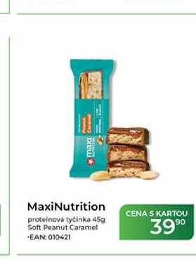 MaxiNutrition proteinová tyčinka 45g Soft Peanut Caramel