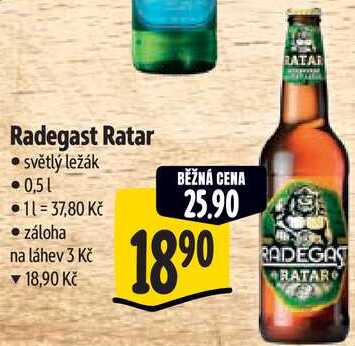 Radegast Ratar, 0,5 l