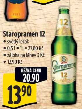 Staropramen 12, 0,5 l