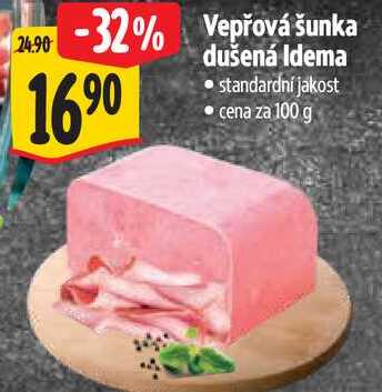 Vepřová šunka dušená Idema, cena za 100 g