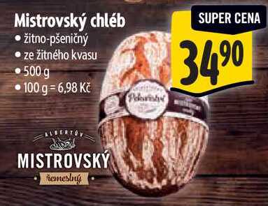 Mistrovský chléb, 500 g