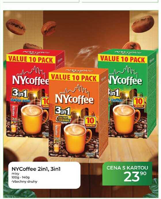 NYCoffee 2in1, 3in1 mixy 100g-140g