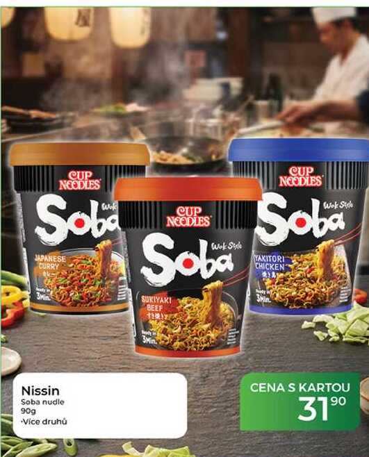 Nissin Soba nudle 90g