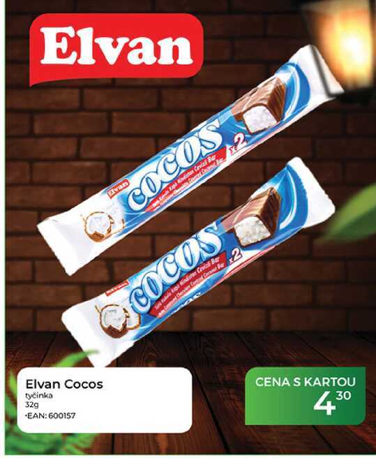 Elvan Cocos tyčinka 32g