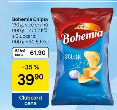 Bohemia Chipsy, 130 g, více druhů