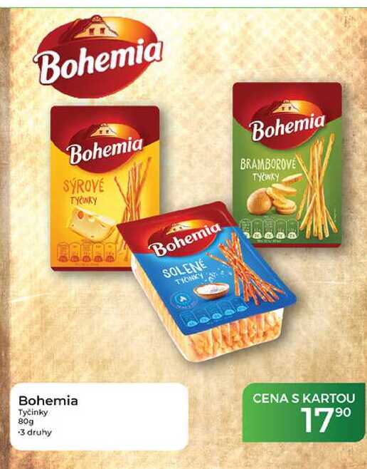 Bohemia Tyčinky 80g