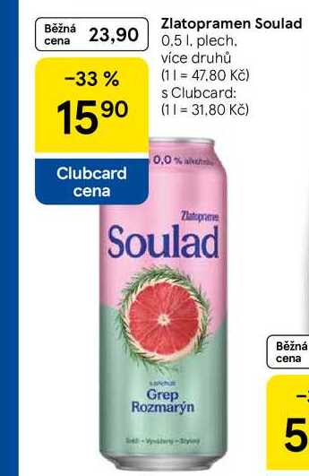 Zlatopramen Soulad, 0.5 l, plech