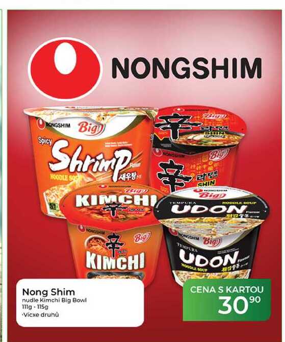 Nong Shim nudle Kimchi Big Bowl 111g-115g