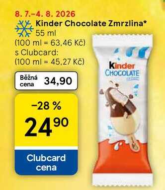 Kinder Chocolate Zmrzlina, 55 ml