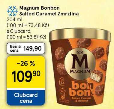 Magnum Bonbon Salted Caramel Zmrzlina, 204 ml