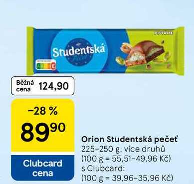 Orion Studentská pečeť, 225-250 g, více druhů
