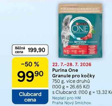 Purina One Granule pro kočky, 750 g
