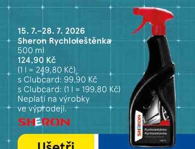 Sheron Rychloleštěnka, 500 ml