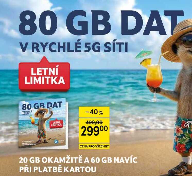 80 GB DAT V RYCHLE 5G SÍTI
