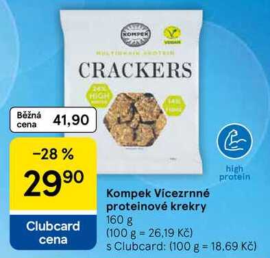 Kompek Vicezrnné proteinové krekry, 160 g