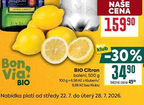 BIO Citron 500g