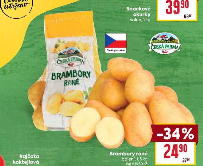 Brambory rané balení, 1,5 kg