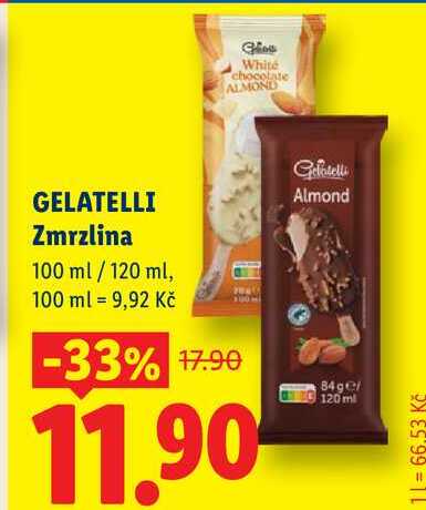 GELATELLI Zmrzlina. 100 ml / 120 ml