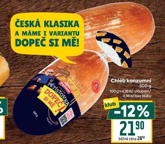 Chléb konzumní 500 g