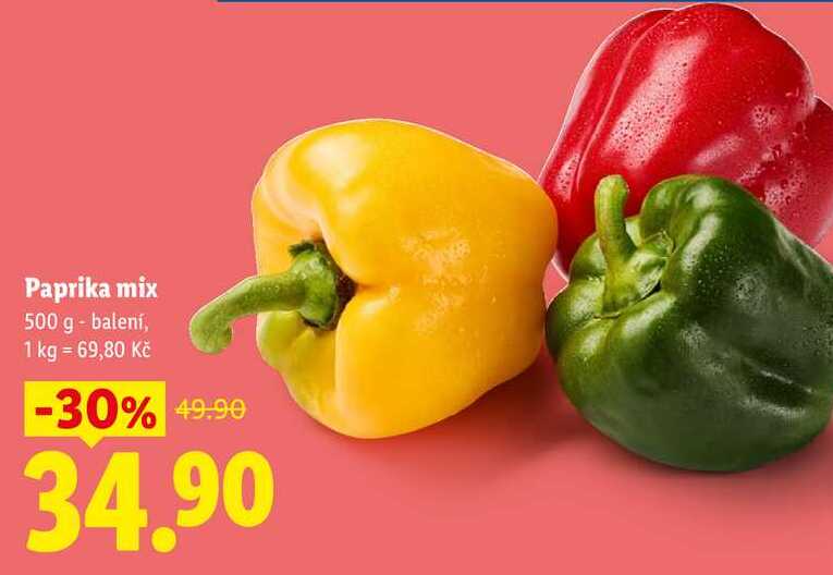 Paprika mix, 500 g - balení