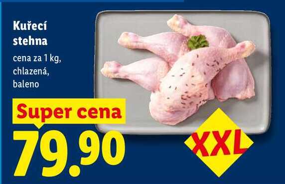 Kuřecí stehna, cena za 1 kg