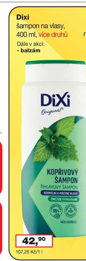 Dixi šampon na vlasy 400ml, více druhů