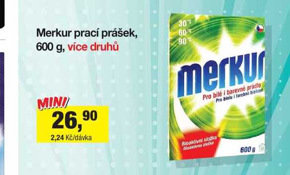 Merkur prací prášek, 600 g