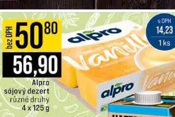 Alpro sójový dezert různé druhy 4 x 125 g