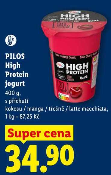 PILOS High Protein jogurt, 400 g