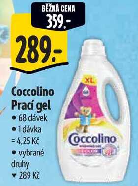 Coccolino Prací gel, 68 dávek