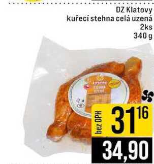 DZ Klatovy kuřecí stehna celá uzená 2ks 340 g