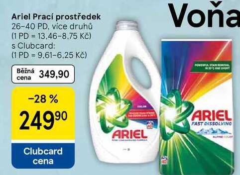 Ariel Prací prostředek, 26-40 PD, více druhů
