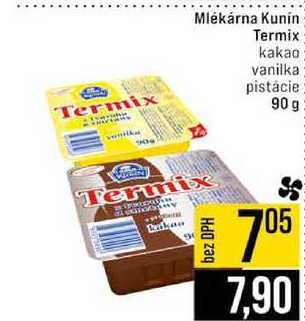 Mlékárna Kunin Termix kakao vanilka pistácie 90 g