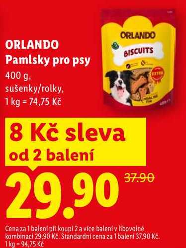 ORLANDO Pamlsky pro psy, 400 g