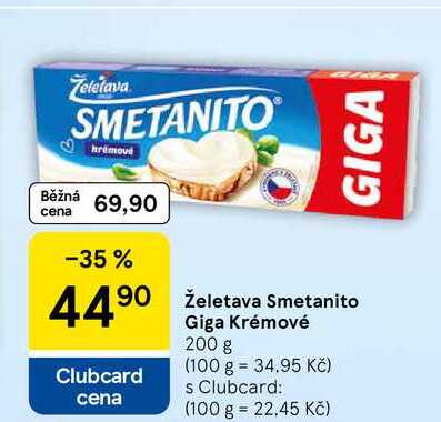 Želetava Smetanito Giga Krémové, 200 g