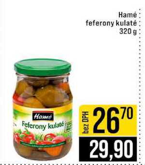 Hamé feferony kulaté 320 g