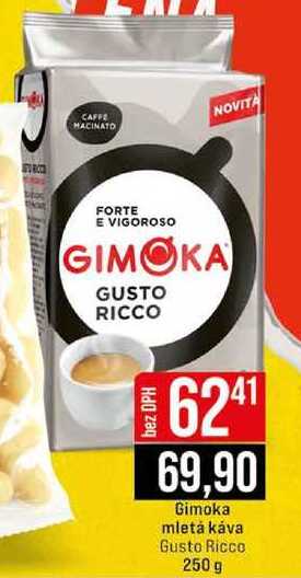 Gimoka mletá káva Gusto Ricco 250 g