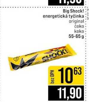 Big Shock! energetická tyčinka original čoko koko 55-65g