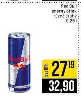 Red Bull energy drink různé druhy 0,25l