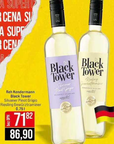 Reh Kendermann Black Tower Silvaner Pinot Grigio Riesling Gewürztraminer 0,75l