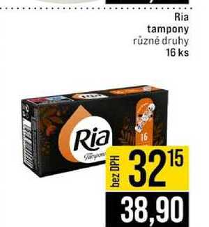 Ria tampony různé druhy 16 ks