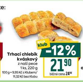 Trhací chlebík kváskový 220 g