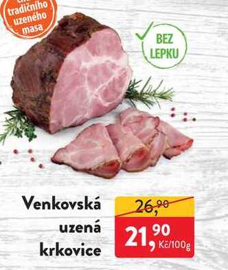 Venkovská uzená krkovice 100g