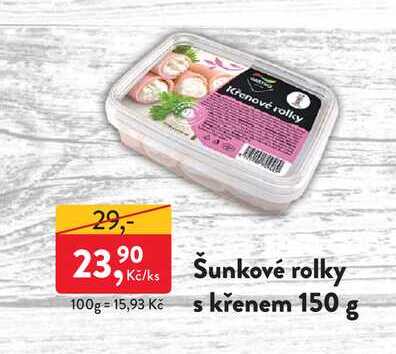 Šunkové rolky s křenem 150 g