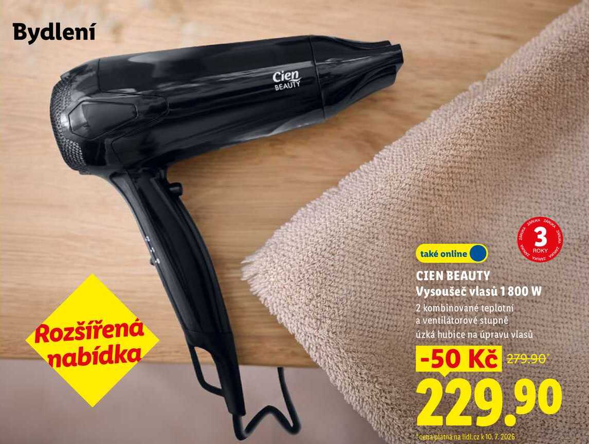 CIEN BEAUTY Vysoušeč vlasů 1800 W