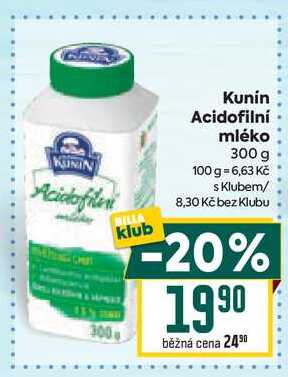 Kunín Acidofilní mléko 300 g