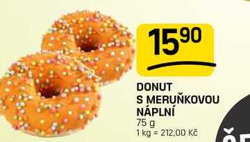 DONUT S MERUŇKOVOU NÁPLNÍ 75g